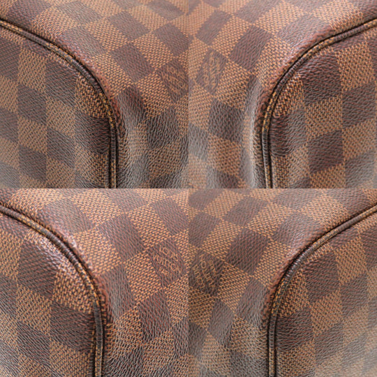 LOUIS VUITTON Tote Bag N41358 Damier canvas Slys Damier New Neverfull MM Women Used Authentic