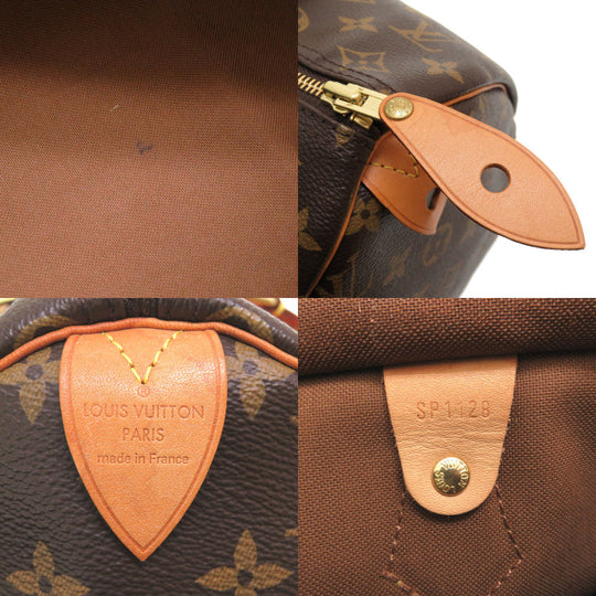 LOUIS VUITTON Handbag M41108 Monogram canvas Brown Monogram New Speedy 30 Women Used Authentic
