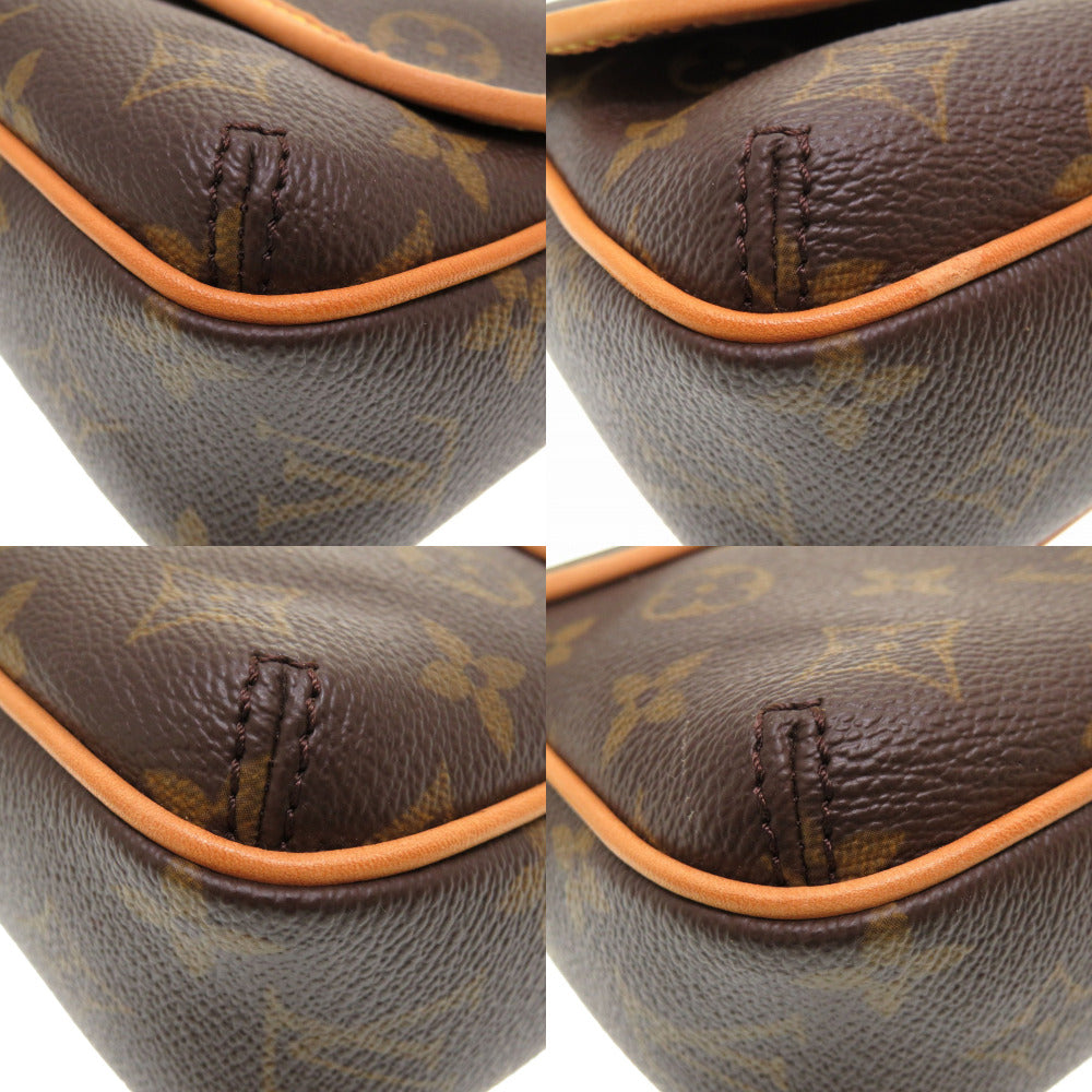 LOUIS VUITTON Shoulder Bag M40078 Monogram canvas Brown Monogram Tikal PM Women Used Authentic