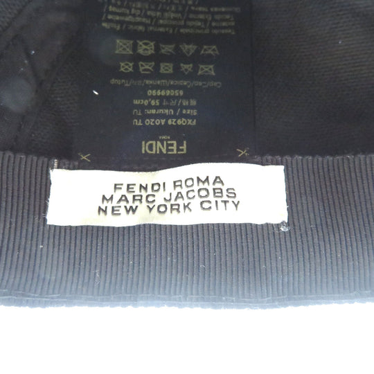 FENDI Other hats FXQ0929 AO2O F0QA1 cotton black Fendi x Marc Jacobs mens 59cm Used Authentic
