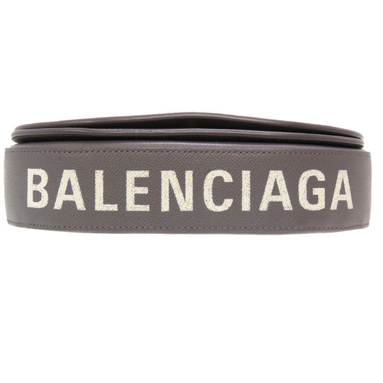 BALENCIAGA Shoulder Bag 542207 1570 leather gray Ville Daypack S Women Used Authentic