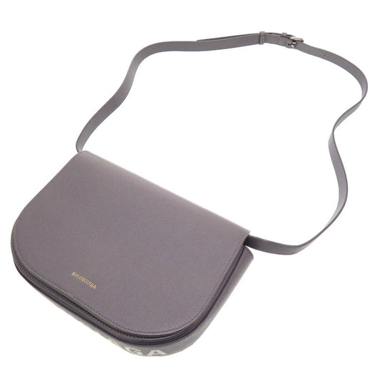 BALENCIAGA Shoulder Bag 542207 1570 leather gray Ville Daypack S Women Used Authentic