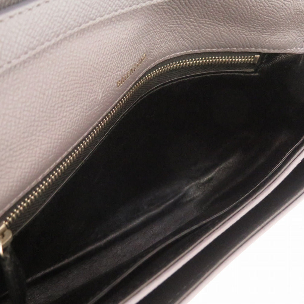 BALENCIAGA Shoulder Bag 542207 1570 leather gray Ville Daypack S Women Used Authentic