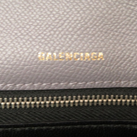 BALENCIAGA Shoulder Bag 542207 1570 leather gray Ville Daypack S Women Used Authentic