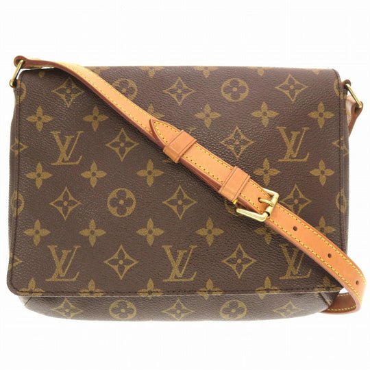 LOUIS VUITTON Shoulder Bag M51257 Monogram canvas Brown Monogram Musette Tango Short Strap Women Used Authentic