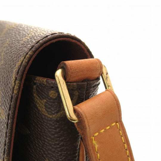 LOUIS VUITTON Shoulder Bag M51257 Monogram canvas Brown Monogram Musette Tango Short Strap Women Used Authentic