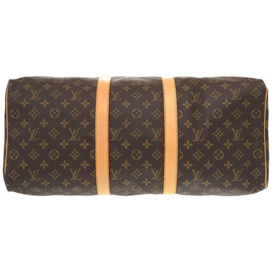 LOUIS VUITTON Boston Duffel bag M41426 Monogram canvas Brown Monogram Keepall 50 mens Used Authentic