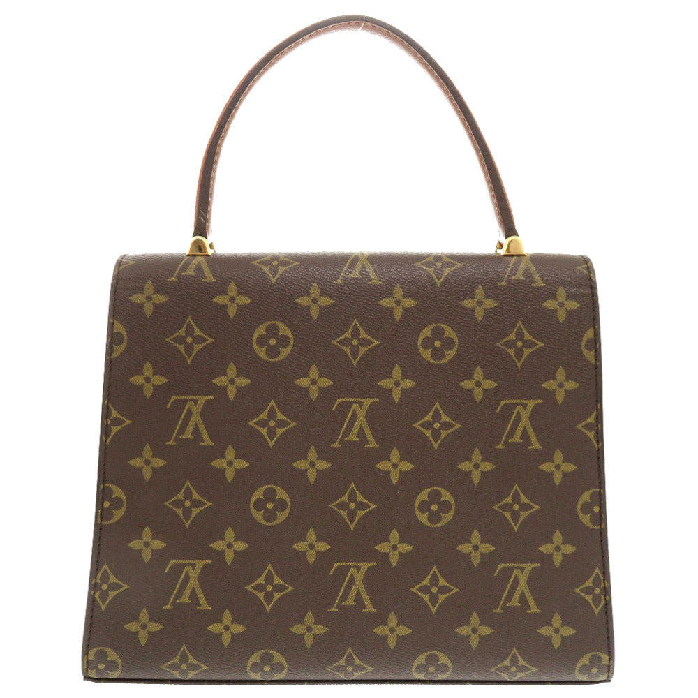 LOUIS VUITTON Handbag M51379 Monogram canvas Brown Monogram Malesherbes Women Used Authentic