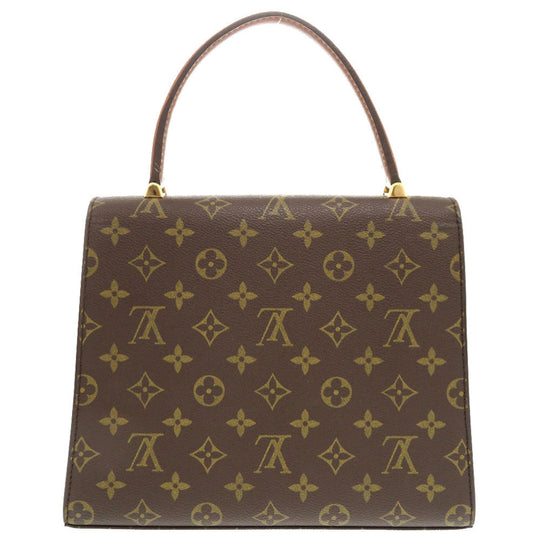 LOUIS VUITTON Handbag M51379 Monogram canvas Brown Monogram Malesherbes Women Used Authentic