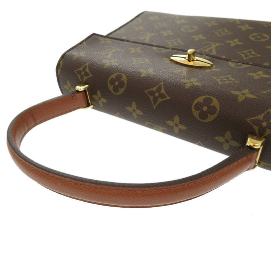 LOUIS VUITTON Handbag M51379 Monogram canvas Brown Monogram Malesherbes Women Used Authentic