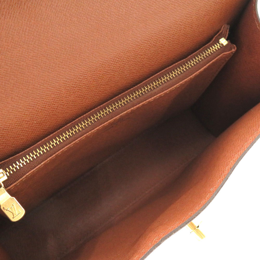 LOUIS VUITTON Handbag M51379 Monogram canvas Brown Monogram Malesherbes Women Used Authentic