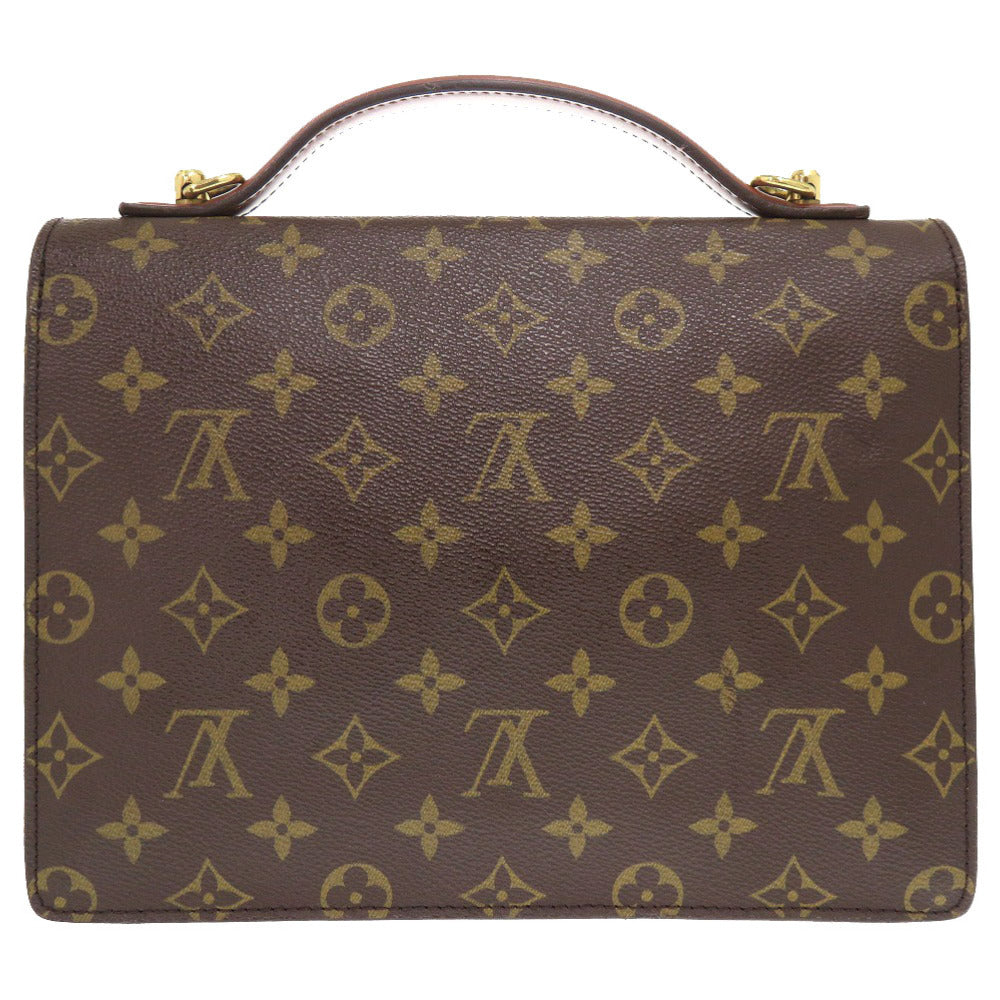 LOUIS VUITTON Handbag M51185 Monogram canvas Brown Monogram Monceau mens(Unisex) Used Authentic