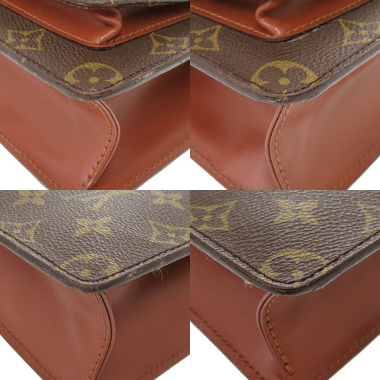 LOUIS VUITTON Handbag M51185 Monogram canvas Brown Monogram Monceau mens(Unisex) Used Authentic