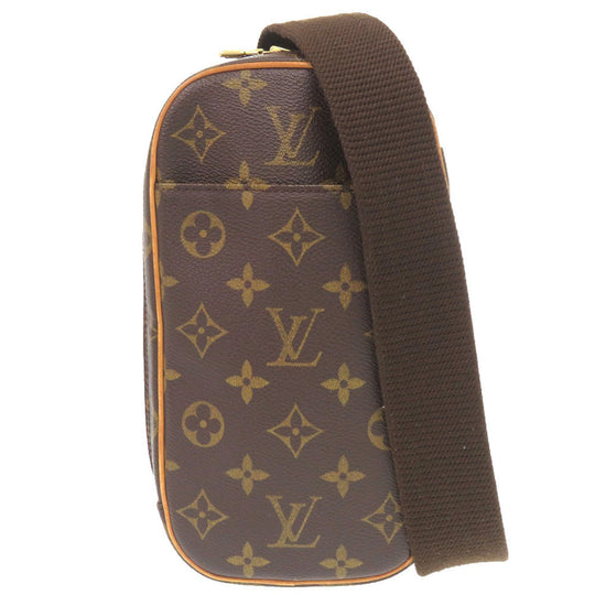 LOUIS VUITTON Sling bag M51870 Monogram canvas Brown Monogram Pochette Gange mens Used Authentic