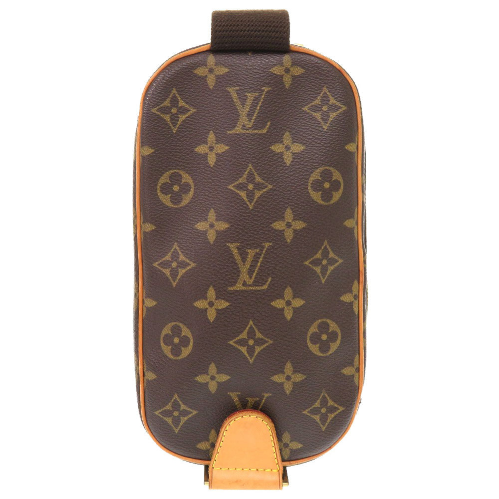 LOUIS VUITTON Sling bag M51870 Monogram canvas Brown Monogram Pochette Gange mens Used Authentic