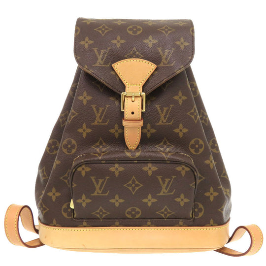 LOUIS VUITTON Backpack M51136 Monogram canvas Brown Monogram MontsourisMM Women Used Authentic