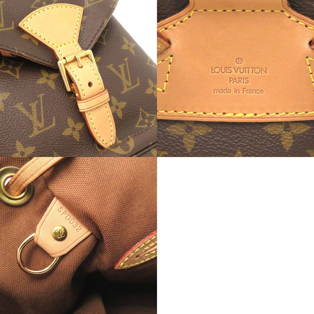 LOUIS VUITTON Backpack M51136 Monogram canvas Brown Monogram MontsourisMM Women Used Authentic