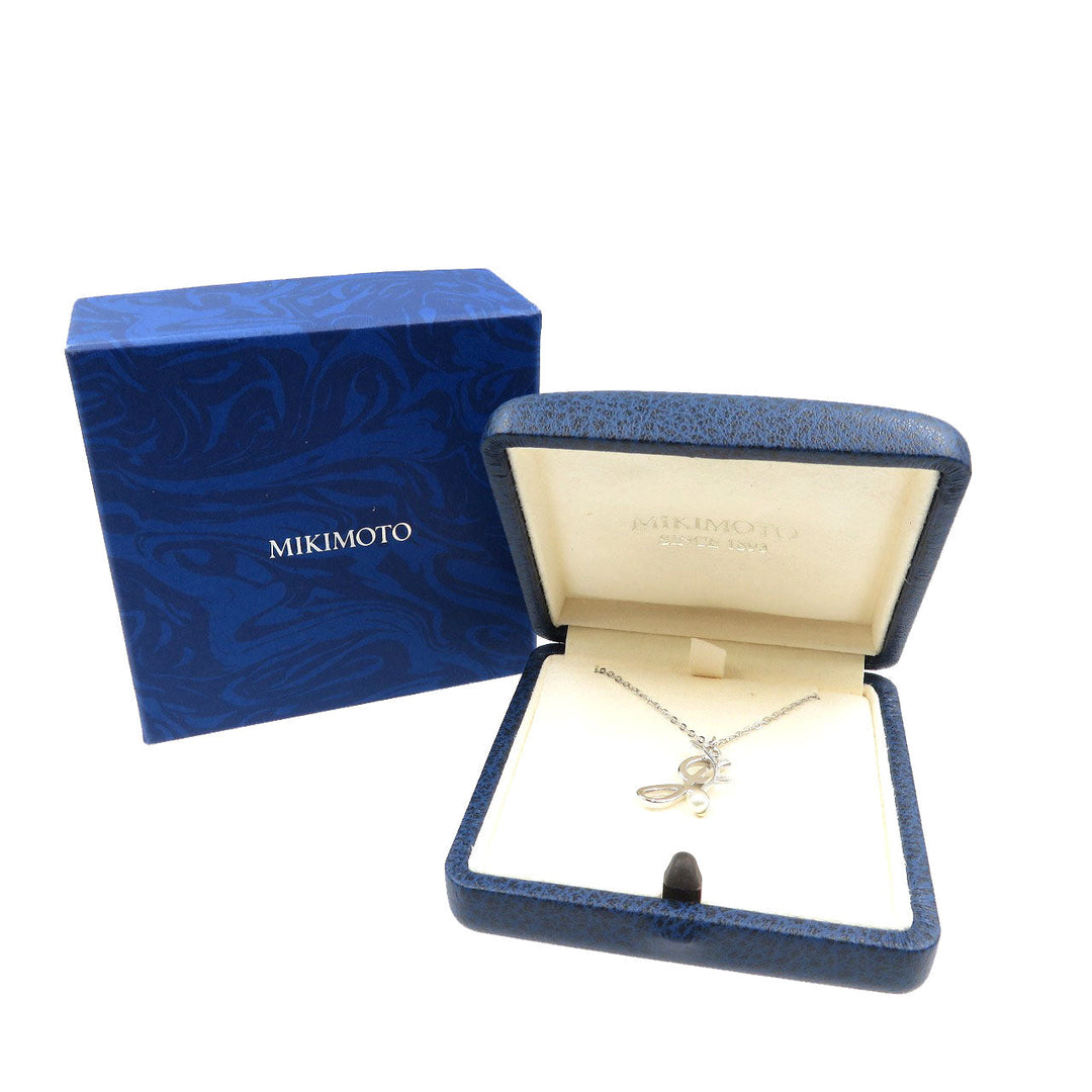 MIKIMOTO Necklace Silver, pearl Silver Women Used Authentic