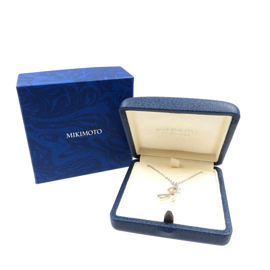 MIKIMOTO Necklace Silver, pearl Silver Women Used Authentic