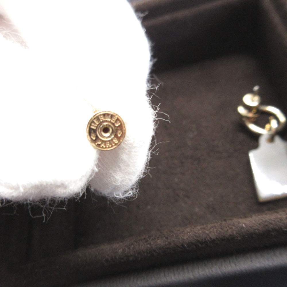 HERMES Pierce Buffalo Horn, Metal Brown Kelly cadena Amulet Marokinier Women Used Authentic