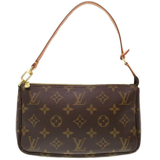 LOUIS VUITTON Pouch M51980 Monogram canvas Brown Monogram Pochette Accessories Women Used Authentic