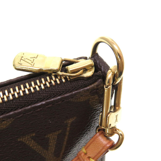 LOUIS VUITTON Pouch M51980 Monogram canvas Brown Monogram Pochette Accessories Women Used Authentic