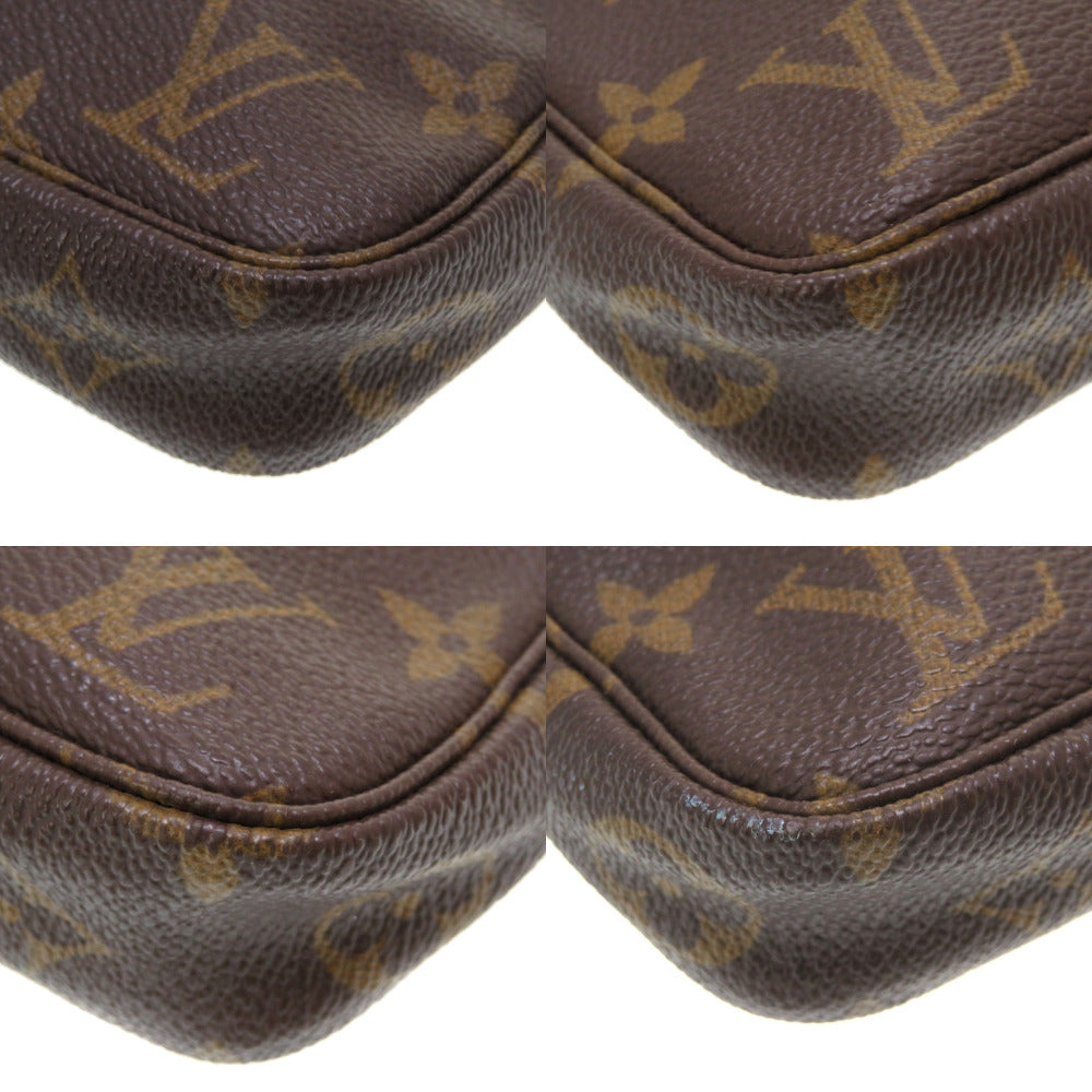 LOUIS VUITTON Pouch M51980 Monogram canvas Brown Monogram Pochette Accessories Women Used Authentic