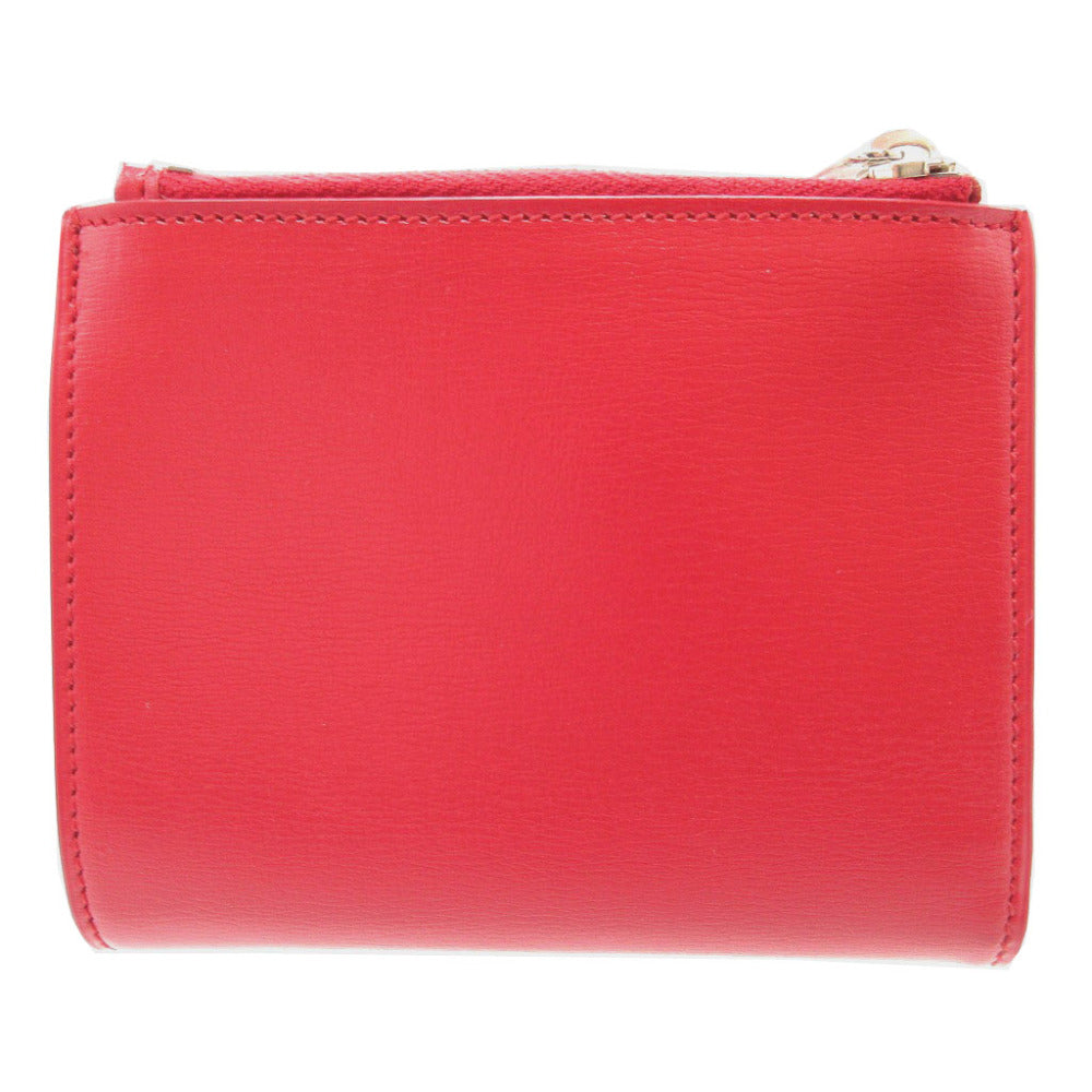 SAINT LAURENT PARIS Bifold Wallet 538683 leather Red Women Used Authentic