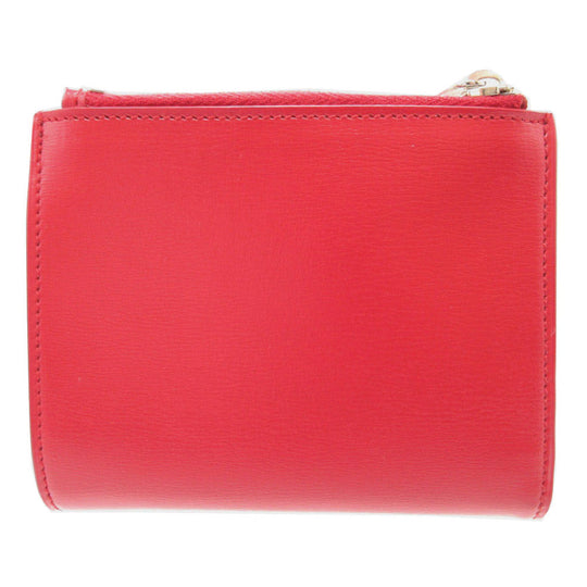 SAINT LAURENT PARIS Bifold Wallet 538683 leather Red Women Used Authentic