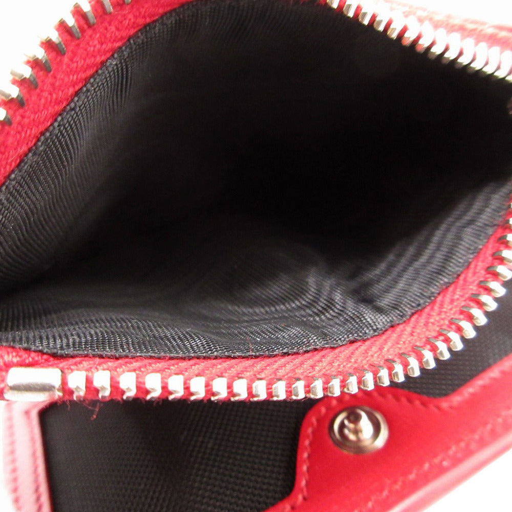SAINT LAURENT PARIS Bifold Wallet 538683 leather Red Women Used Authentic