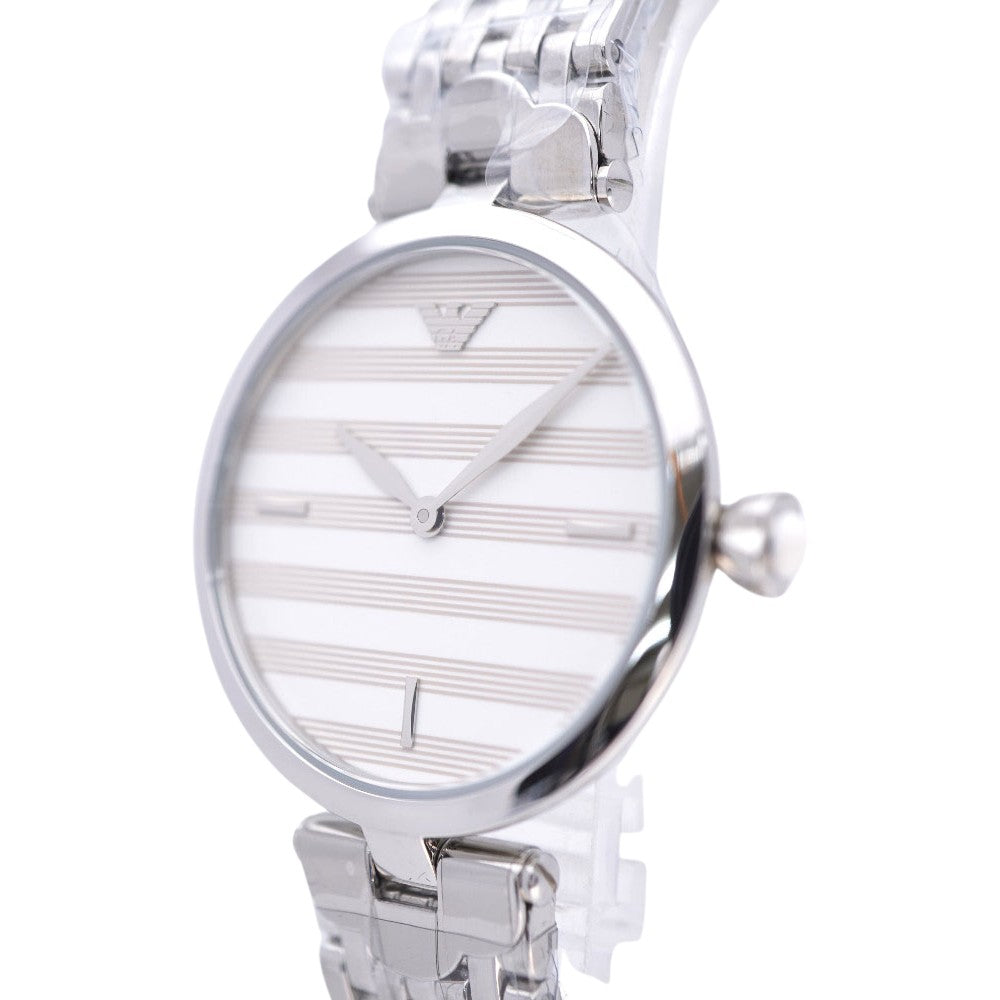 Emporio Armani Watches Quartz AR-11195 Stainless Steel border Quartz Women Used Authentic