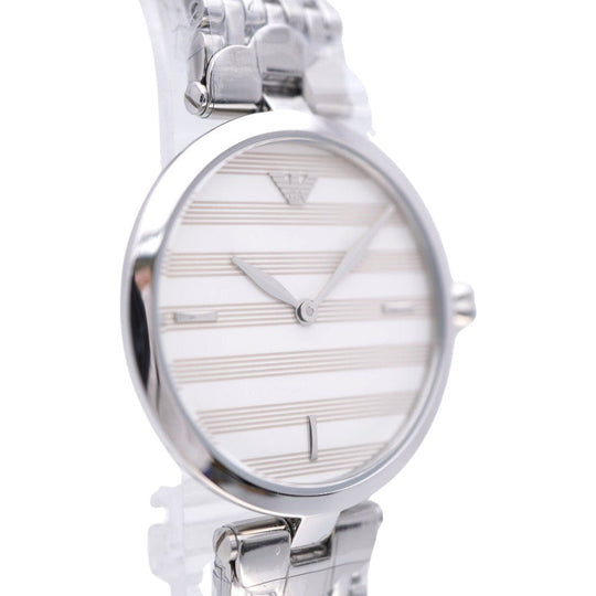 Emporio Armani Watches Quartz AR-11195 Stainless Steel border Quartz Women Used Authentic