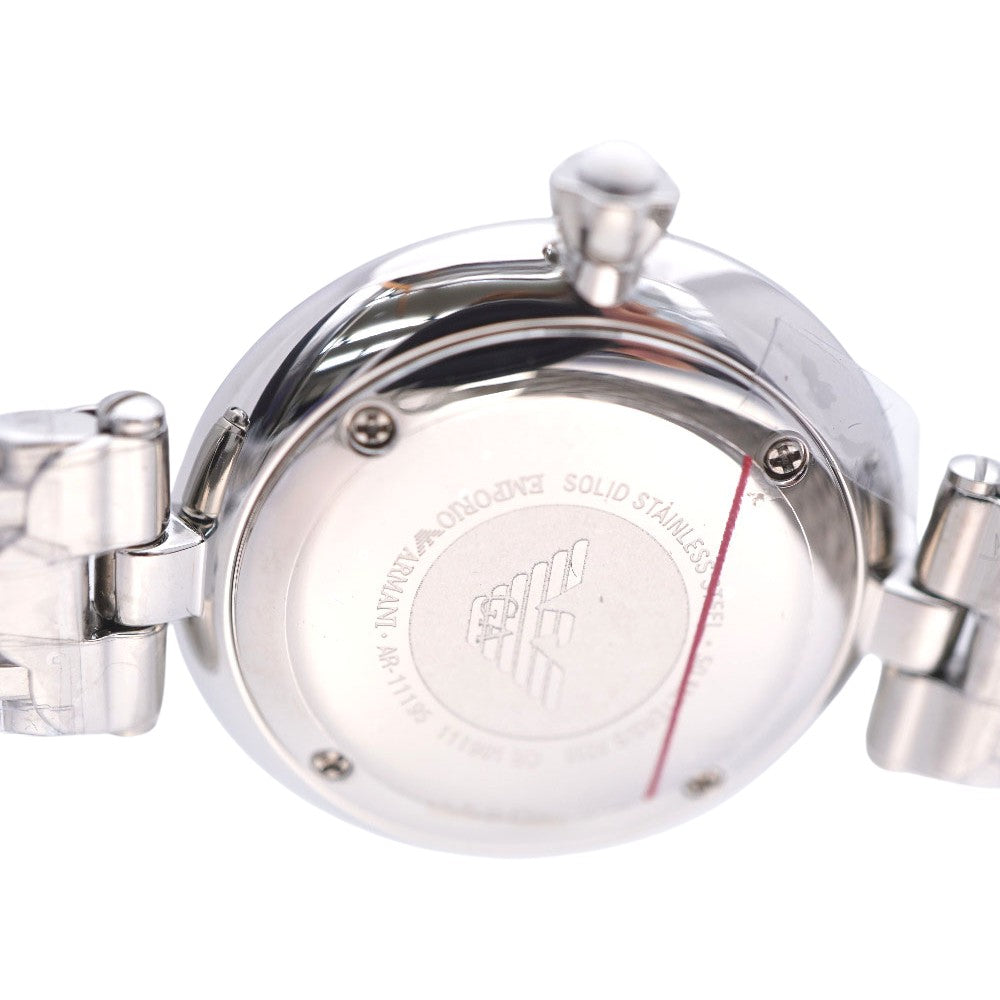 Emporio Armani Watches Quartz AR-11195 Stainless Steel border Quartz Women Used Authentic