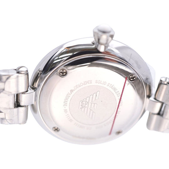 Emporio Armani Watches Quartz AR-11195 Stainless Steel border Quartz Women Used Authentic