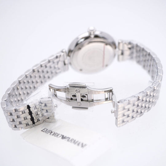Emporio Armani Watches Quartz AR-11195 Stainless Steel border Quartz Women Used Authentic