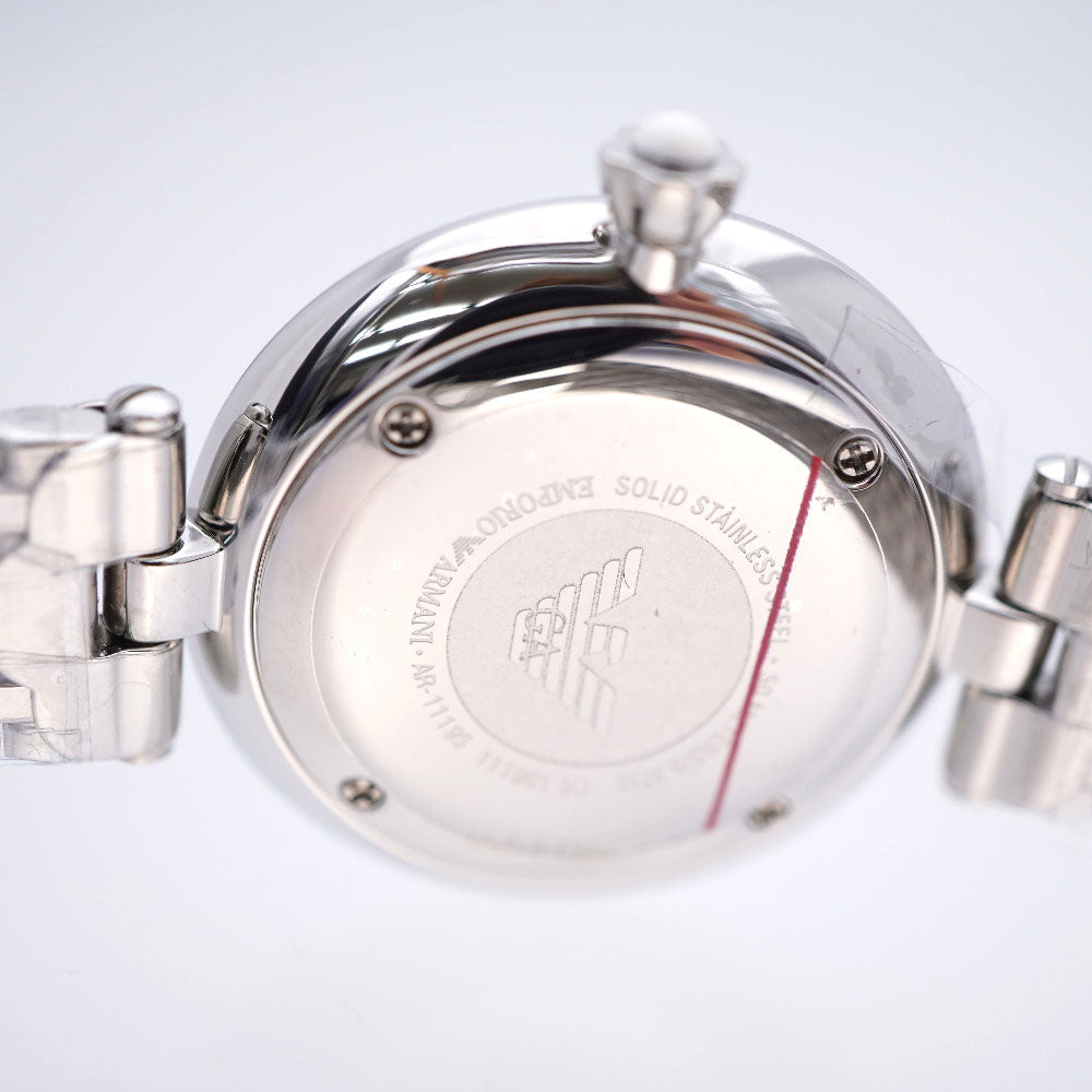 Emporio Armani Watches Quartz AR-11195 Stainless Steel border Quartz Women Used Authentic