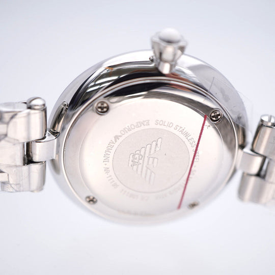 Emporio Armani Watches Quartz AR-11195 Stainless Steel border Quartz Women Used Authentic