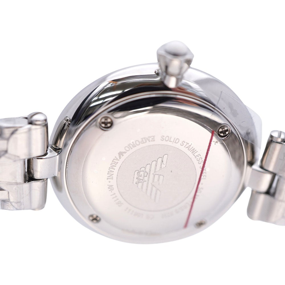 Emporio Armani Watches Quartz AR-11195 Stainless Steel border Quartz Women Used Authentic