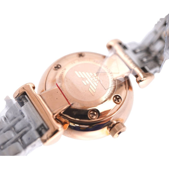 Emporio Armani Watches Quartz AR-11195 Stainless Steel White shell Quartz White shell dial Women Used Authentic