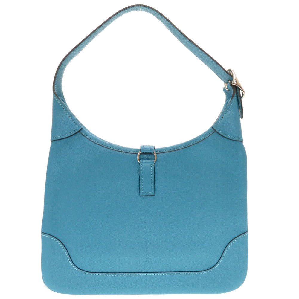 HERMES Shoulder Bag Shave Turquoise Trim 24 Women Used Authentic