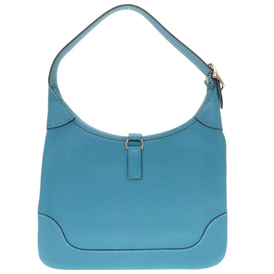 HERMES Shoulder Bag Shave Turquoise Trim 24 Women Used Authentic