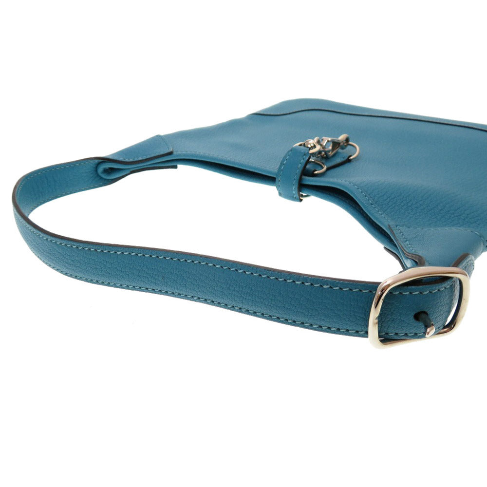 HERMES Shoulder Bag Shave Turquoise Trim 24 Women Used Authentic
