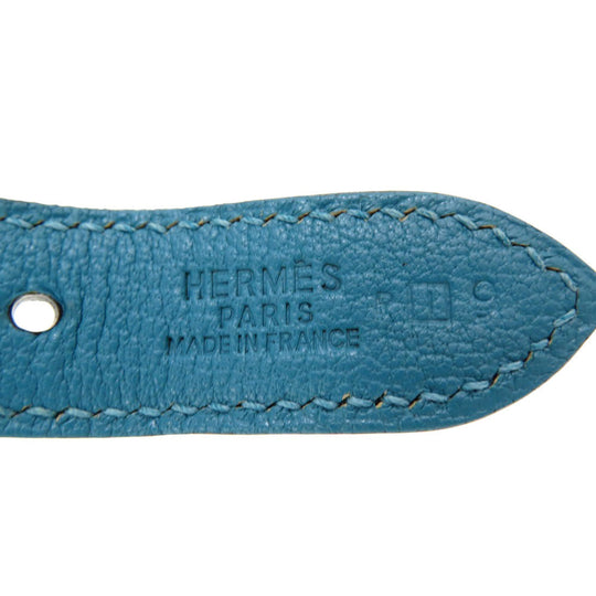 HERMES Shoulder Bag Shave Turquoise Trim 24 Women Used Authentic