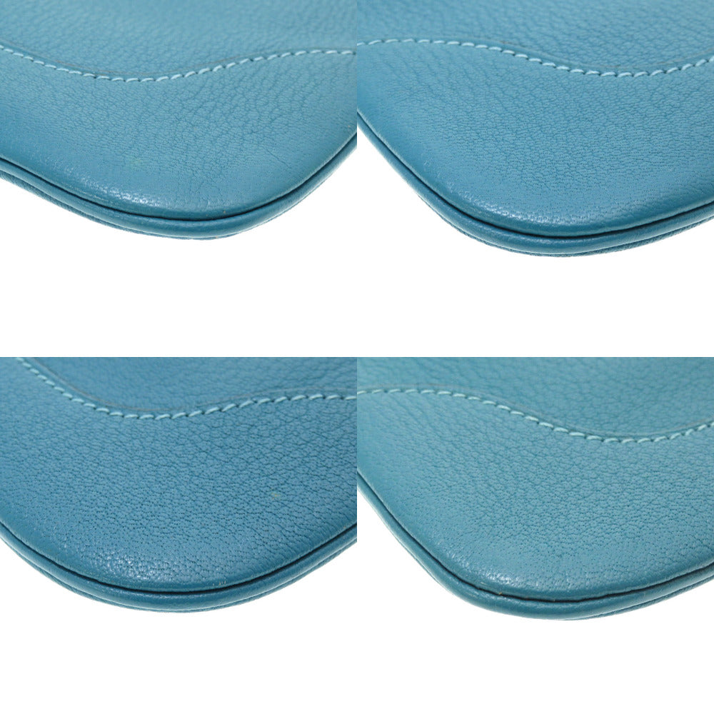 HERMES Shoulder Bag Shave Turquoise Trim 24 Women Used Authentic