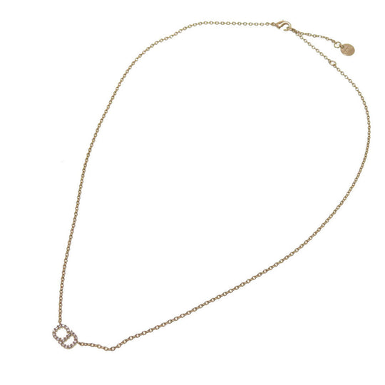 Christian Dior Necklace N0717CDLCY_D301 Stone gold Clairdilune logo CD Women Used Authentic