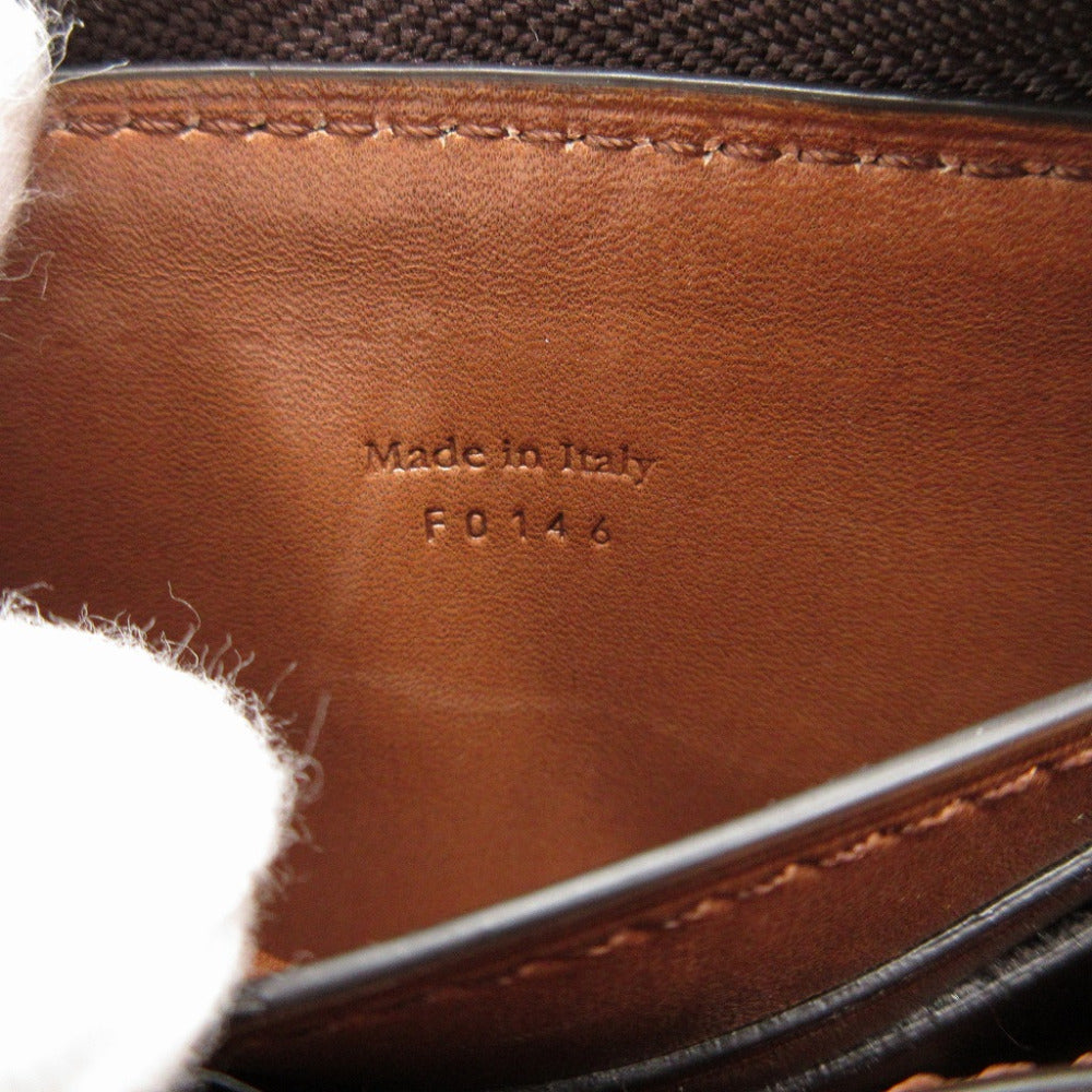 Berluti Coin case leather Brown Wapa Calligraphy unisex(Unisex) Used Authentic
