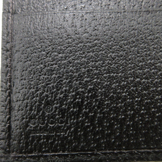 GUCCI Bifold Wallet 154182 GG canvas, leather black W Hook Wallet  Women Used Authentic