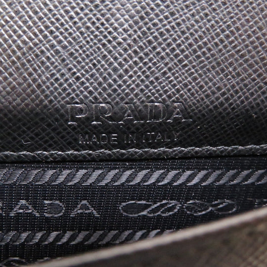 PRADA Shoulder Bag 2ZH068 leather black mini mens Used Authentic