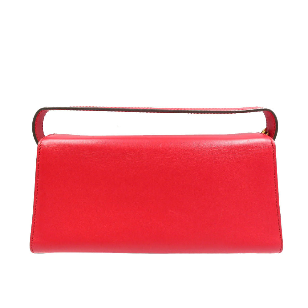J&M Davidson Shoulder Bag leather Red Eleanor Women Used Authentic