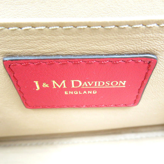 J&M Davidson Shoulder Bag leather Red Eleanor Women Used Authentic